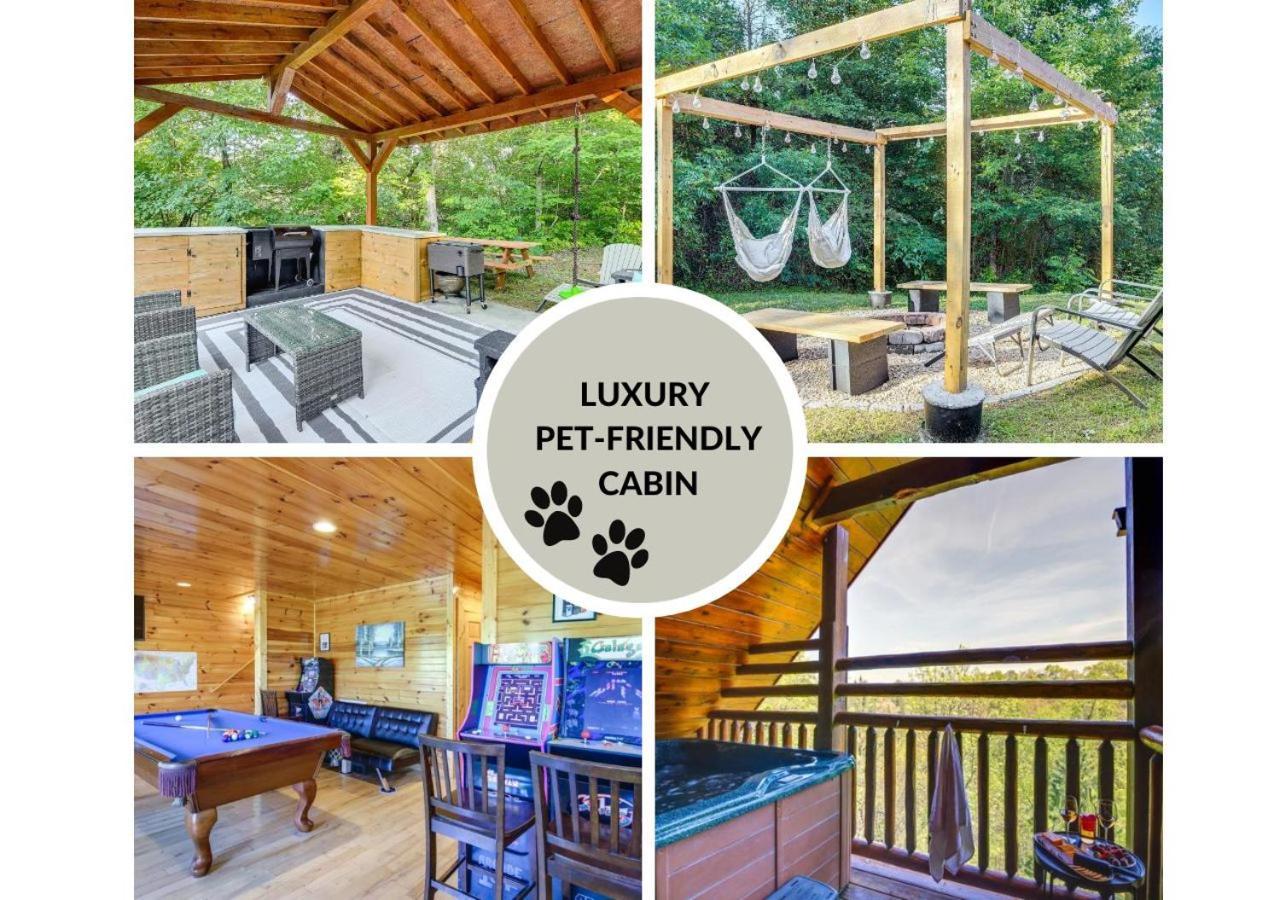 Fabulous Pet-Friendly, Family Cabin With Outdoor Kitchen, Hot Tub, Sauna, Fireplace, Theater Room, Arcade, Pool Table, And Fire Pit Within Minuties Of Dollywood Sevierville Extérieur photo